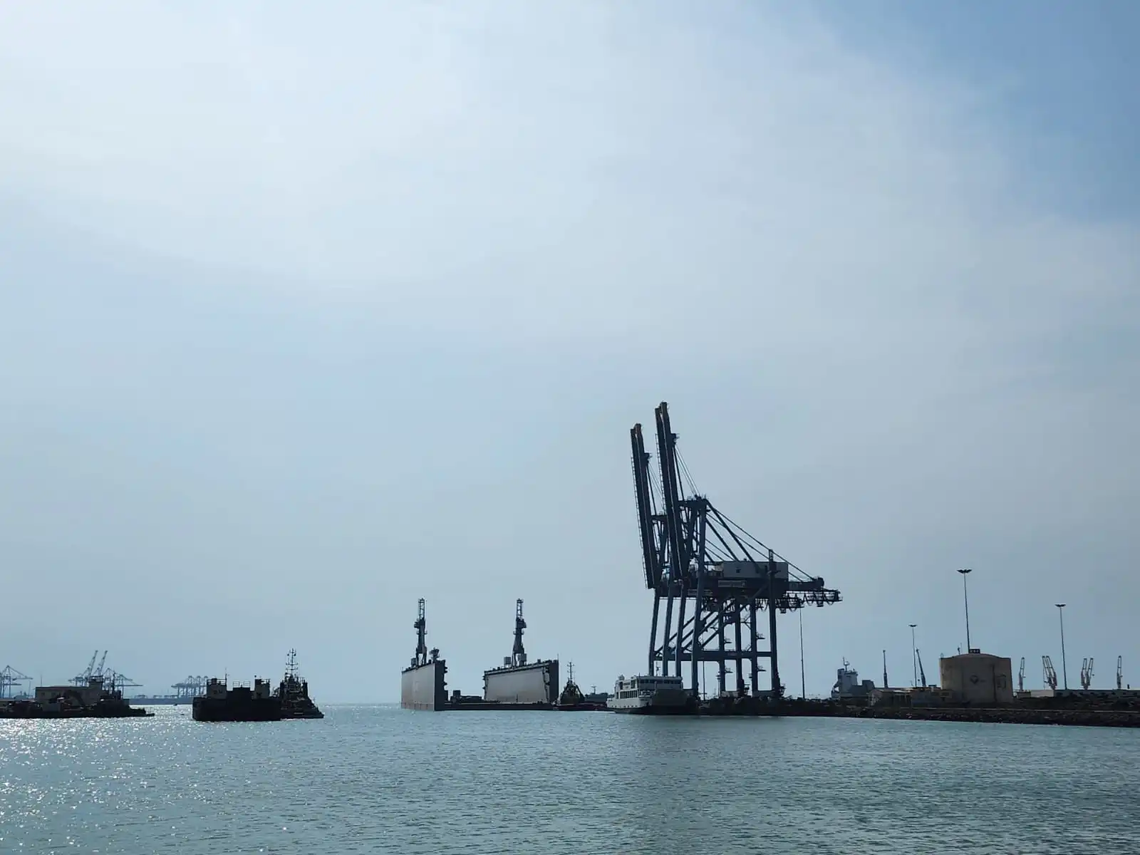 Djibouti port cranes and vessels, gateway of the Eashgroup logistics corridor
